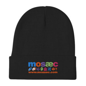 MOSAEC Melange Embroidered Beanie